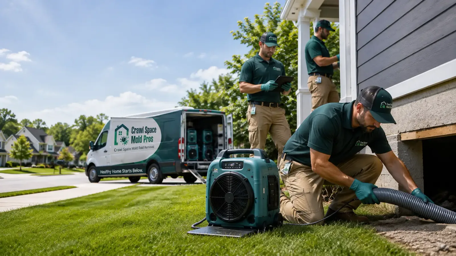 Crawl Space Mold Removal in Fair Haven, MI
